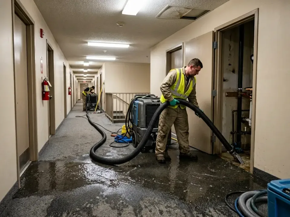 multi-unit-apartment-hallway-f-005 — frequently asked questions, Emergency Burst Pipe Water Extraction & Removal in Wellsvil…